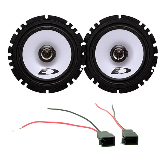 VW Polo 6N2 1999 - 2003 Front Door Alpine Speakers & Connectors Upgrade Kit