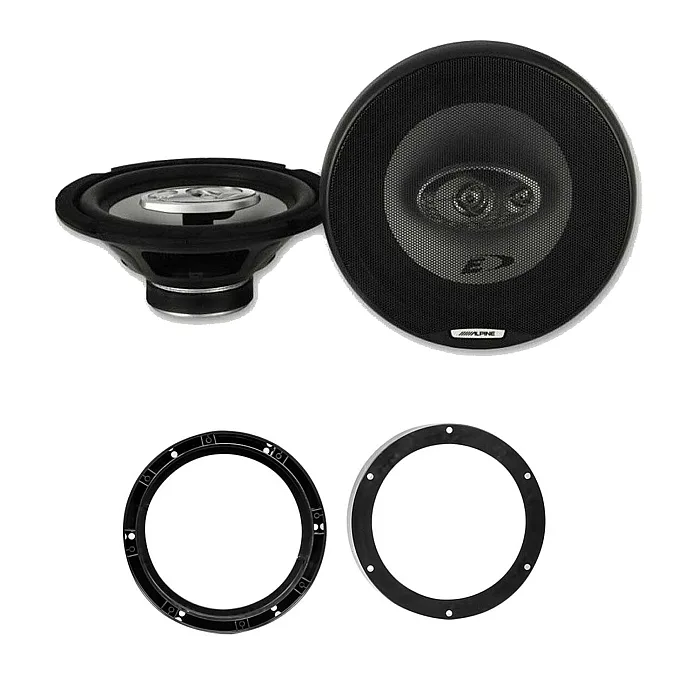 VW Transporter 2006> Alpine Front Door 8" 20cm Speaker Upgrade Set 280W Kit