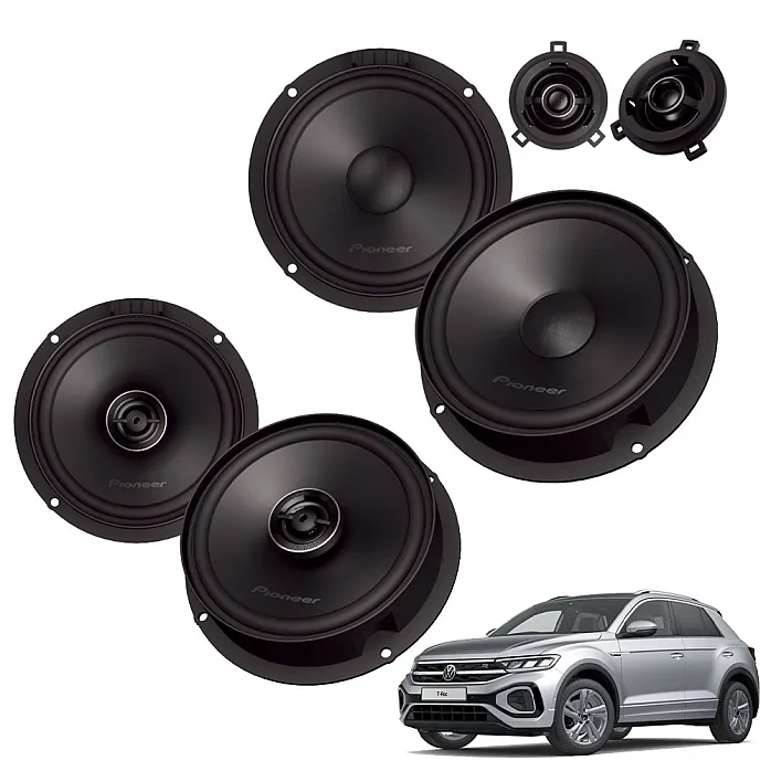 VW T-Roc 2017 - 2025 Pioneer Front Component and Rear Coaxial Speaker Upgrade Kit