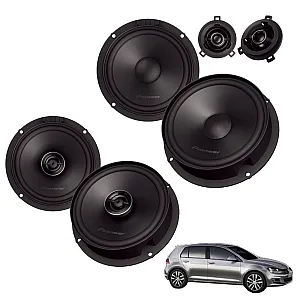 VW Golf MK7 2012 - 2020 Pioneer Front Component and Rear Coaxial Speaker Upgrade Kit