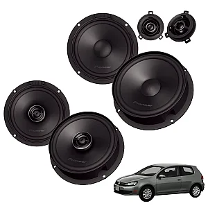 VW Golf MK6 2008 - 2013 Pioneer Front Component and Rear Coaxial Speaker Upgrade Kit