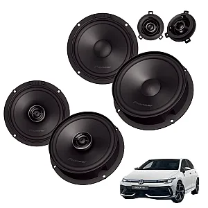 VW Golf MK8 2019 > Pioneer Front Component and Rear Coaxial Speaker Upgrade Kit