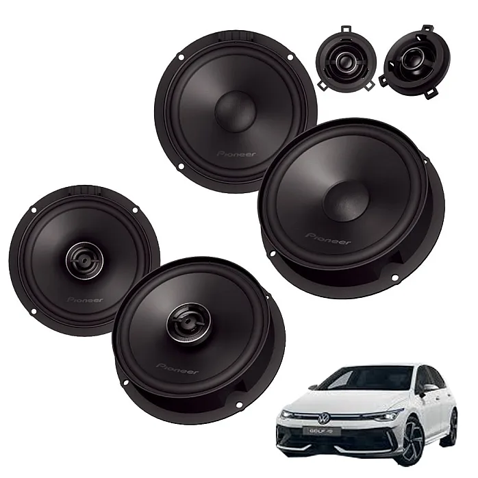 VW Golf MK8 2019 > Pioneer Front Component and Rear Coaxial Speaker Upgrade Kit