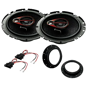 VW Transporter T5.1 2010 - 2016 PIONEER 500 Watts Front Door Speakers Upgrade Kit