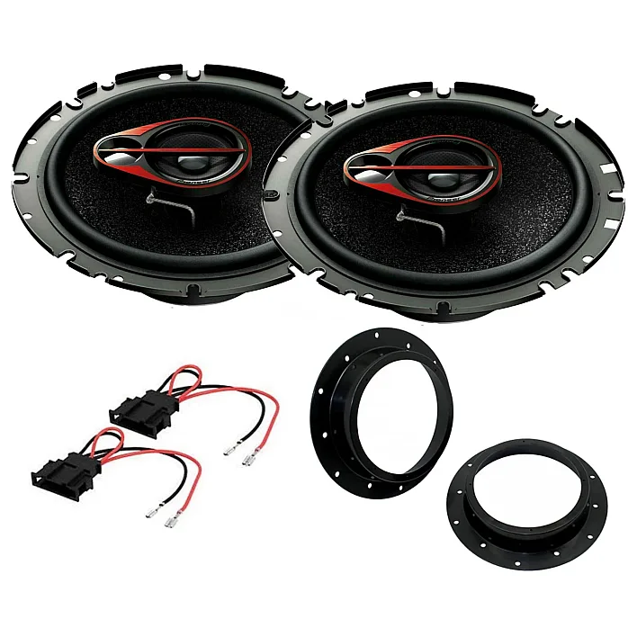 VW Transporter T5.1 2010 - 2016 PIONEER 500 Watts Front Door Speakers Upgrade Kit