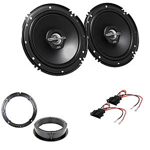 VW JVC 17cm 6.5" 2 Way Coaxial Front or Rear Door Car Speakers Upgrade Kit