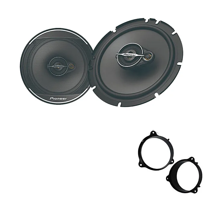 Renault Kangoo 2012-2019 Pioneer Front Door 6.5" 3-way Coaxial Speaker Upgrade Kit