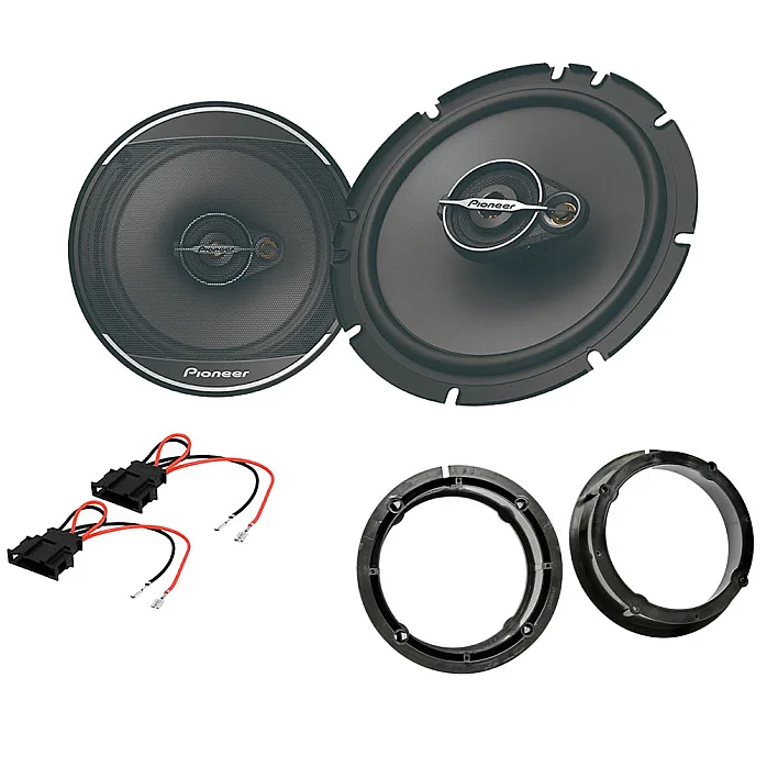 Skoda Pioneer 3 Way Front or Rear Door Car Speakers Upgrade Kit