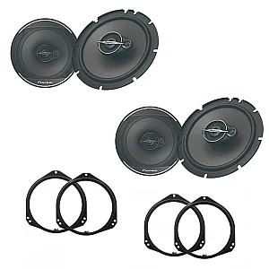 BMW X5 E53 2003 - 2006 Pioneer Front and Rear Door Speaker Upgrade Kit