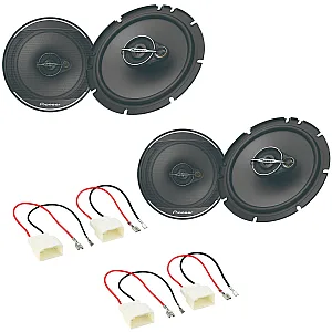 Ford Escape 2013> Front and Rear Door Speaker Upgrade Kit With Wiring Adaptors