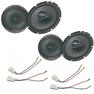 Toyota Aygo 2005 - 2014 Pioneer Front and Rear Door Speaker Upgrade Kit