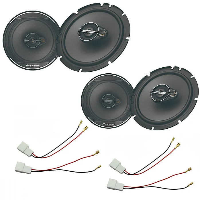 Toyota Aygo 2005 - 2014 Pioneer Front and Rear Door Speaker Upgrade Kit