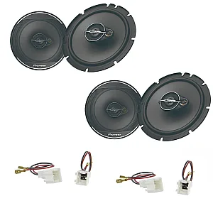 Renault Megane 2016> Front and Rear Door Speaker Upgrade Kit With Wiring Adaptor