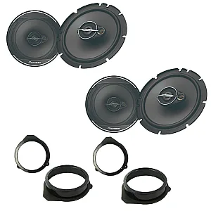 Audi A4 Avant 2001 - 2004 6.5" 17cm Front and Rear Door Speaker Upgrade Kit