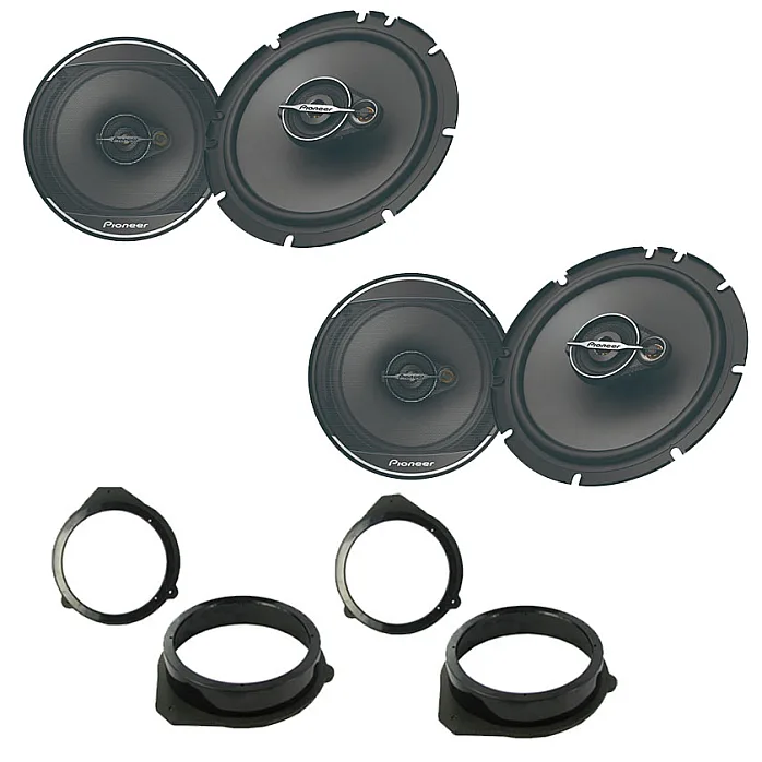 Audi A4 Avant 2001 - 2004 6.5" 17cm Front and Rear Door Speaker Upgrade Kit