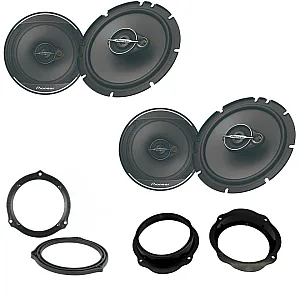 Ford Focus 2005 - 2010 Pioneer 165mm Front and Rear Door Speaker Upgrade Kit