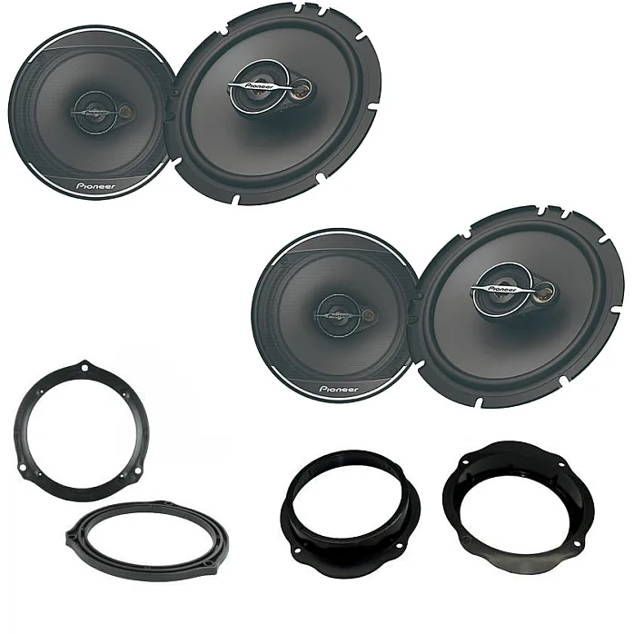 Ford Focus 2005 - 2010 Pioneer 165mm Front and Rear Door Speaker Upgrade Kit