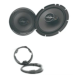 Pioneer Front or Rear Door 6.5" 17cm 3-way Coaxial Speaker Upgrade Kit for Ford