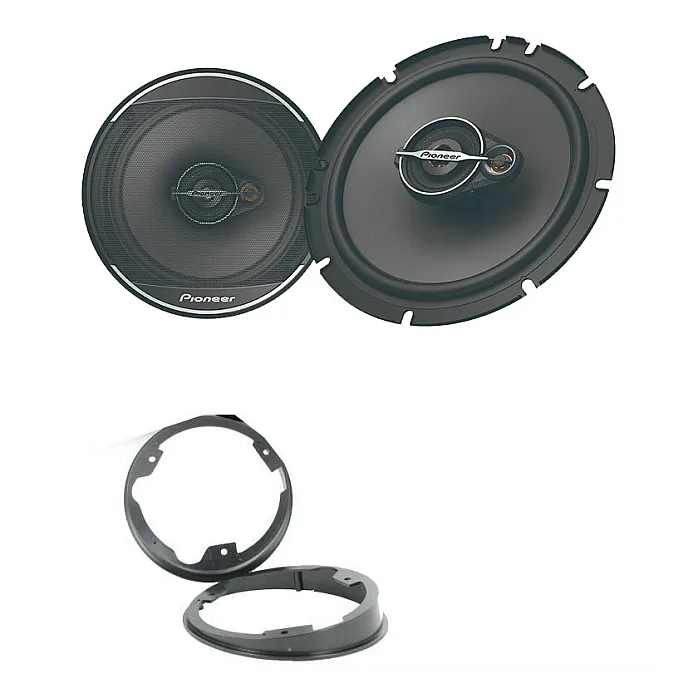 Pioneer Front or Rear Door 6.5" 17cm 3-way Coaxial Speaker Upgrade Kit for Ford