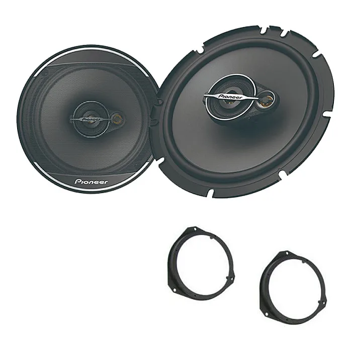 Fiat Ducato, 500, Panda, Punto Pioneer Front Door 6.5" 3-way Coaxial Speaker Upgrade Kit