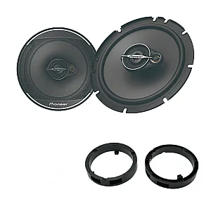 Mitsubishi Lancer, Mirage, Outlander Pioneer Front Door 6.5" 3-way Coaxial Speaker Upgrade Kit