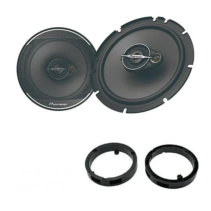 Mitsubishi Lancer, Mirage, Outlander Pioneer Front Door 6.5" 3-way Coaxial Speaker Upgrade Kit