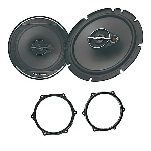 Pioneer 16.5cm 165mm Front Door Speaker Upgrade Kit For Seat Ibiza 2008 - 2014