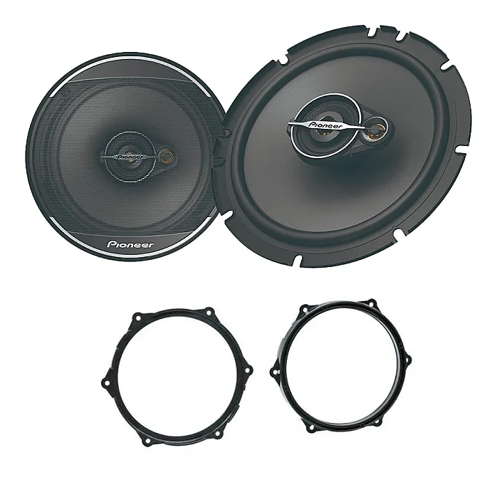 Pioneer 16.5cm 165mm Front Door Speaker Upgrade Kit For Seat Ibiza 2008 - 2014