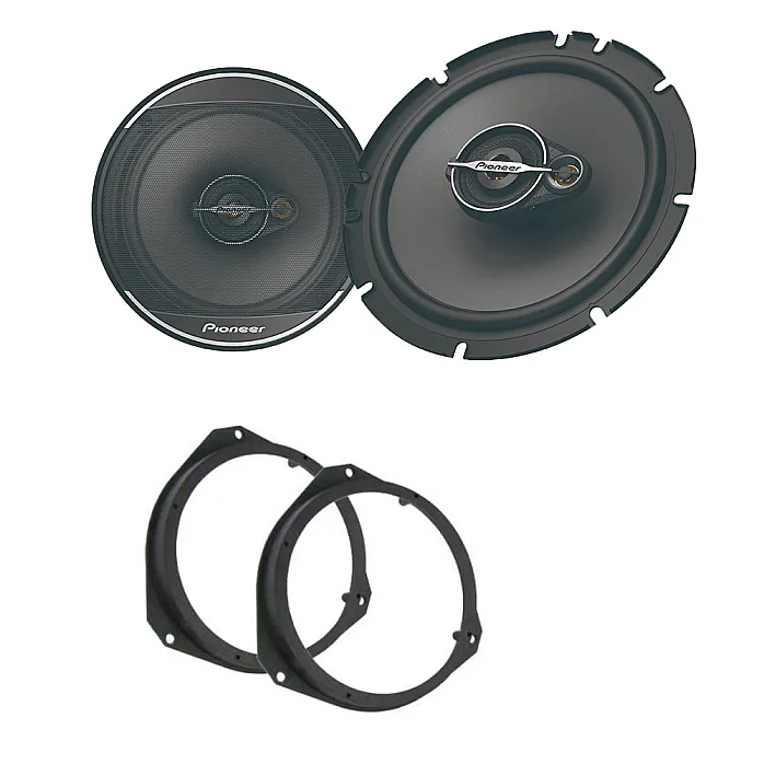 Vauxhall Corsa D 2006 - 2012 Pioneer 165mm Front Door Speaker Upgrade kit