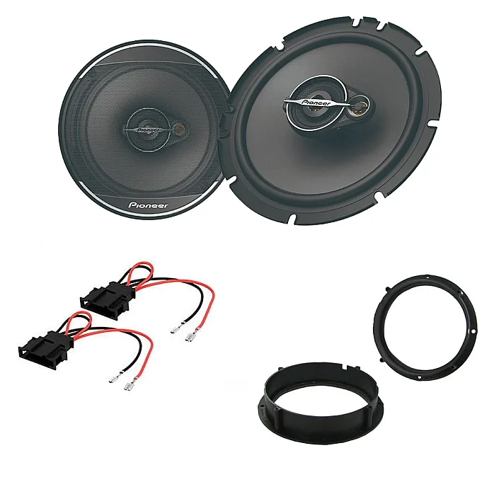 VW UP 2011 - 2014 Front Door High Grade Speaker Rings Wiring Upgrade Kit
