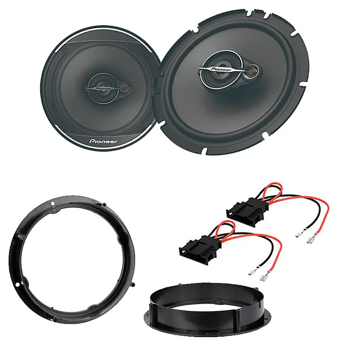 VW Golf MK6/MK7 Pioneer 6.5" Front or Rear Door Speaker Upgrade Kit with Wiring Adaptors