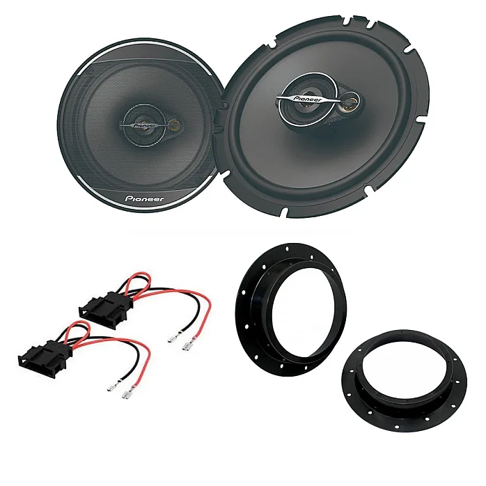 Volkswagen Passat Pioneer 16.5cm Front Door Speaker & Adaptor Upgrade Kit