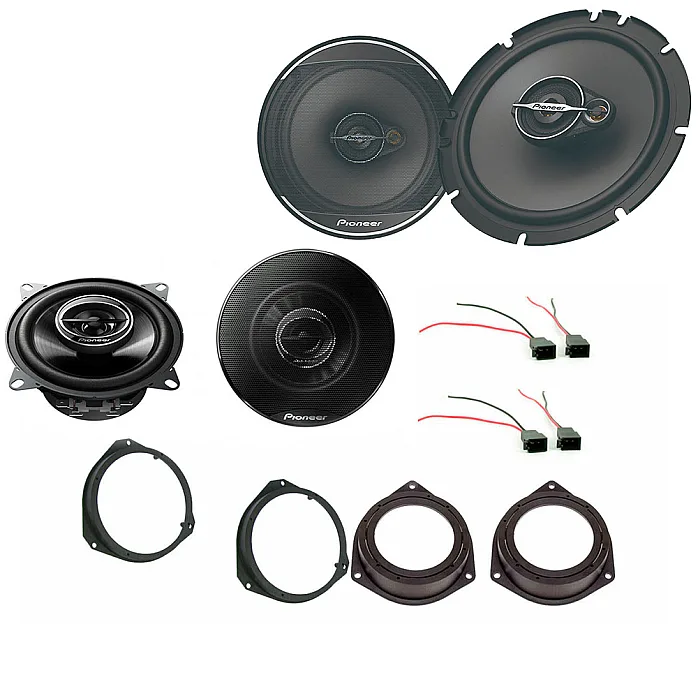 Vauxhall Corsa D 2 Door or 4 Door 2006> Front and Rear High Grade Speaker Upgrade Kit
