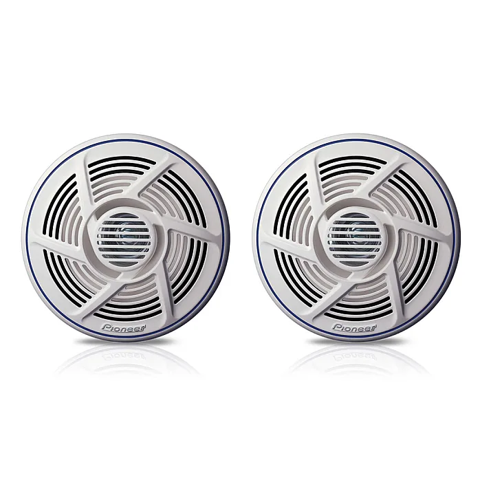 Pioneer TS-MR1600 16cm 6.5" Dual Cone White Marine Speakers 100W