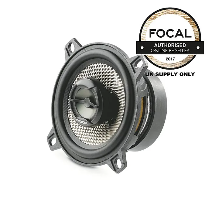 Focal 100AC Access Series 10cm 4" Coaxial Car Speakers with Sound Proofing Deadening Sheet