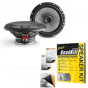 Focal 165AC 6.5" 2 Way Coaxial Speakers With Sound Proofing Deadening Material Sheet