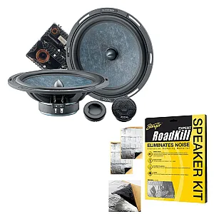 Focal 200 SF Slatefiber 2 Way Component 8" Speaker System With Sound Deadening Sheet