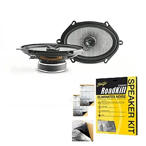Focal 570 AC - 2-Way 5"x7" Coaxial Car Audio Speakers With Sound Proofing Deadening Material