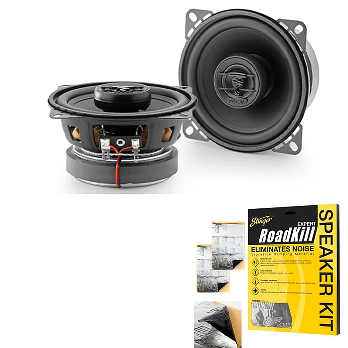 Focal ACX100 4" 2-Way Coaxial Car Audio Speaker Kit