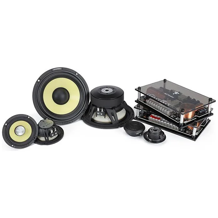 Focal ES165KX3E Elite K2 Power Series 6.5" 3 Way Component Speaker System With Sound Deadening Sheets