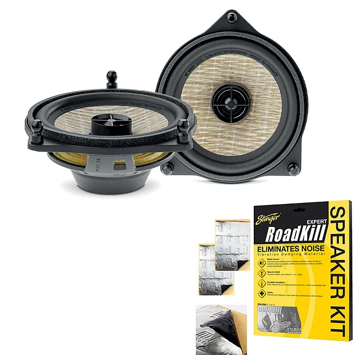 Focal ICMBZ100 Mercedes 4" (10cm) 2 Way Coaxial Car Speaker With Sound Proofing Sheet