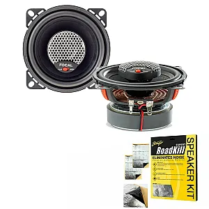 Focal ICU100 4" 10cm 2 Way Coaxial Speaker With Sound Proofing Deadening Sheet