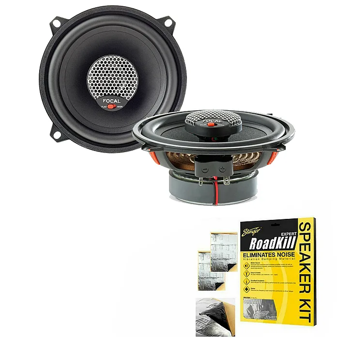 Focal ICU130 13cm 5.25" 2 Way Coaxial Car Speakers With Sound Proofing Deadening Sheet