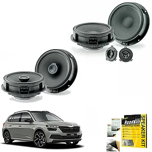 Skoda Kamiq  2019 - 2021 Front and Rear Focal INSIDE Speaker Upgrade Kit