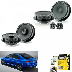 Skoda Rapid 2012 - 2021 Front and Rear Focal INSIDE Speaker Upgrade Kit