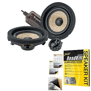 Focal ISMBZ100-V2 Inside Series 4" Direct Fit Mercedes 2 Way Component Speaker With Sound Proofing Sheet