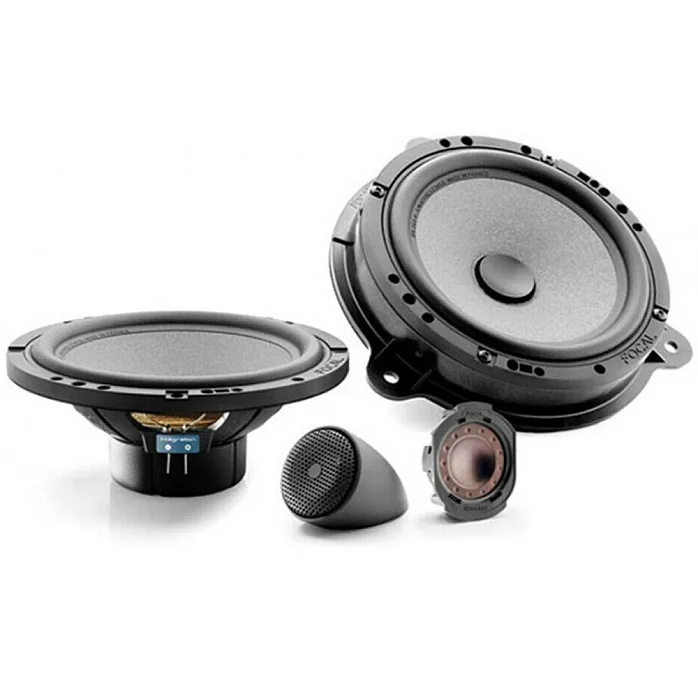 Nissan Qashqai 2 (2013 - 2021) Focal 6.5" 2 Way Front and Rear Speakers Kit With Sound Deadening Sheet