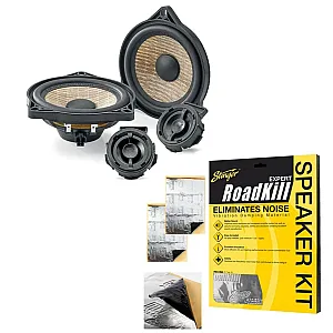 Focal IST3Y100 4" 2-Way Component Car Speakers With Sound Proofing Sheet for Tesla Model 3 & Model Y 