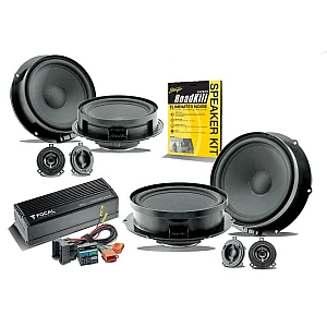 Focal INSIDE Custom Fit 155mm,180mm 2-Way Component Speakers Amplifier Upgrade Kit With Sound Proofing Sheet
