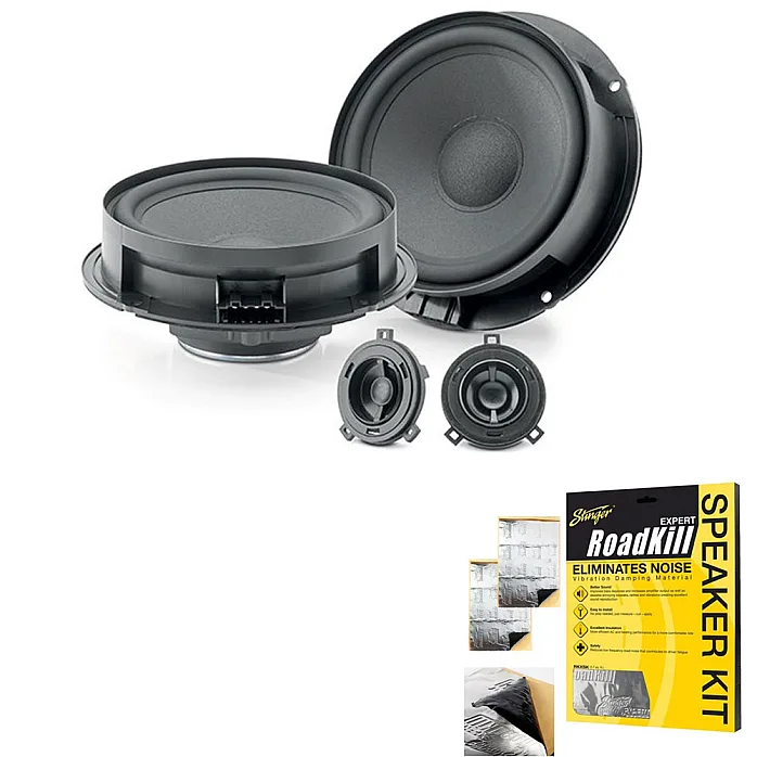 Focal INSIDE ISVW155 Custom Fit 155MM 2-Way Component Volkswagen Speakers With Sound Proofing Sheet
